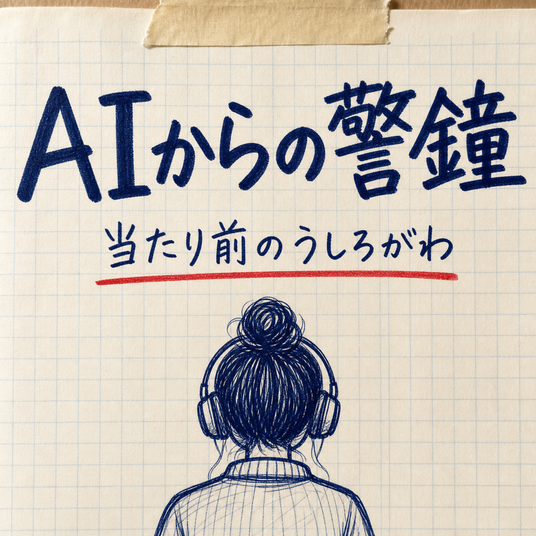 AIからの警鐘 ―当たり前のうしろがわ―