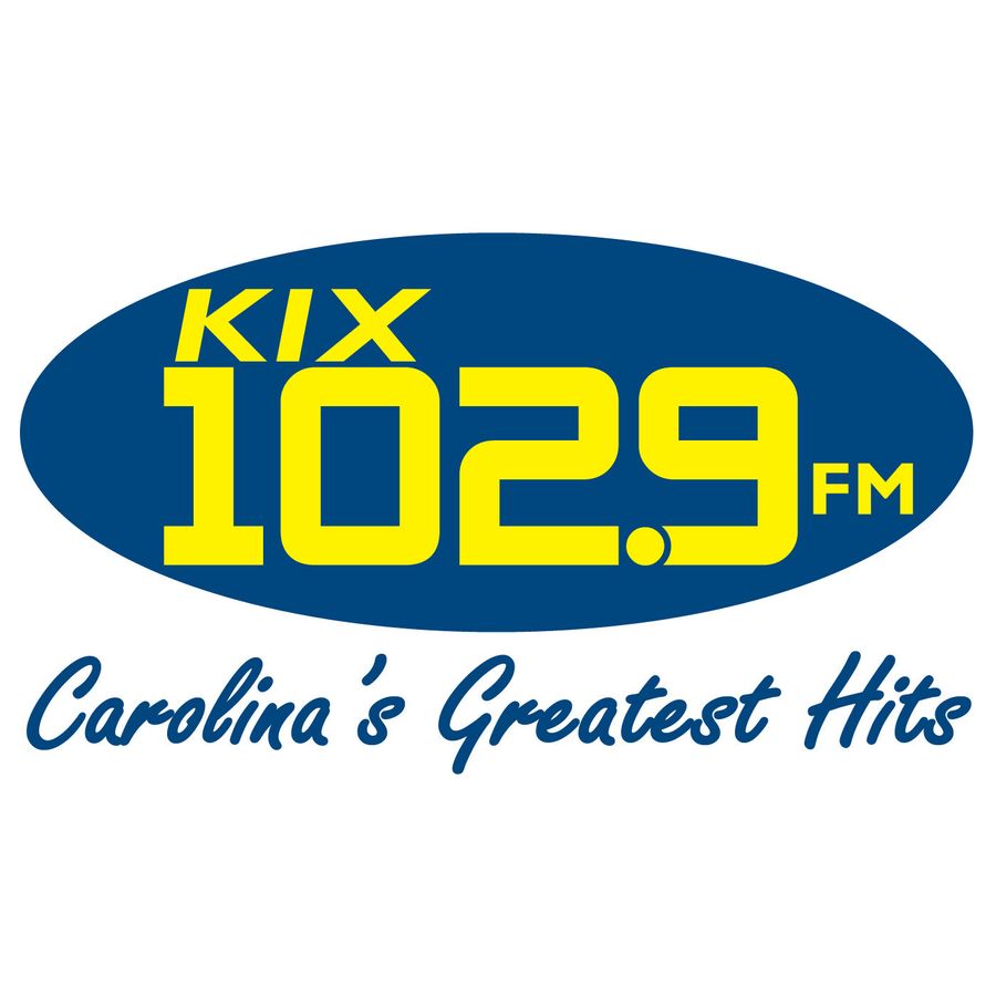 102.9 fm. Kix logo.