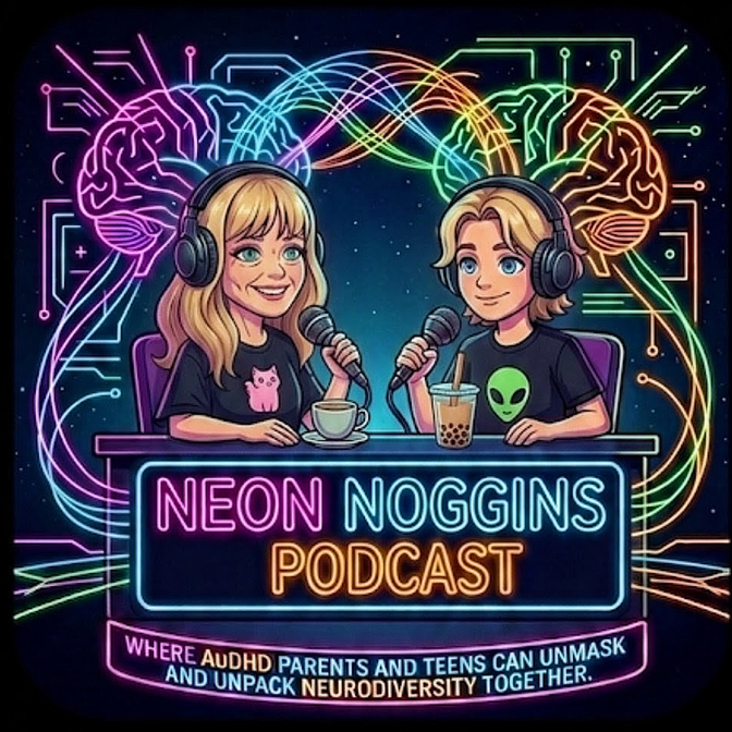 Neon Noggins Podcast logo